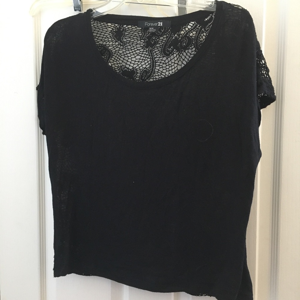 FINAL MARKDOWN Forever 21 lace back top medium